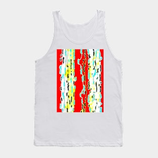 Bush Ants Abstract Digital Var 10 solid background Tank Top